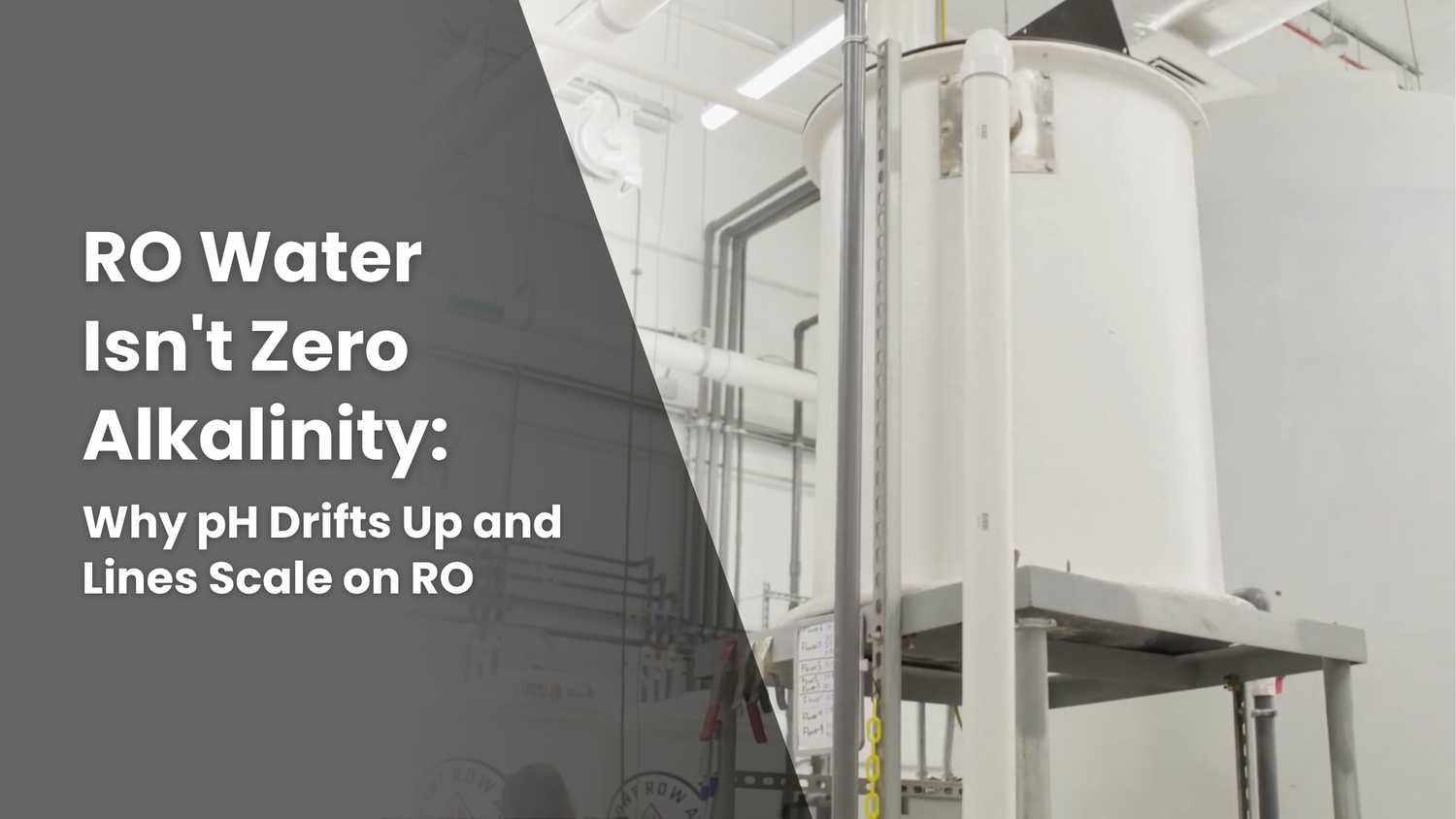 RO Water Isn't Zero Alkalinity: Why pH Drifts Up and Lines Scale on RO