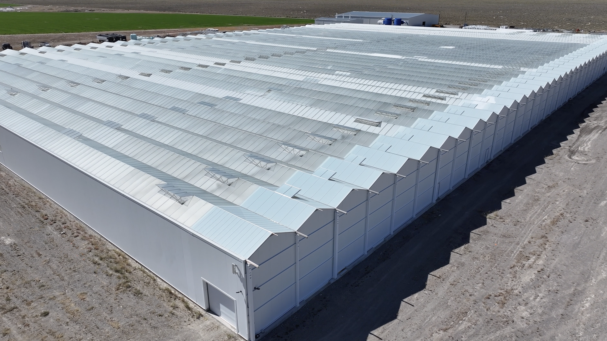 Commercial cultivation facility representing CEA water managment.